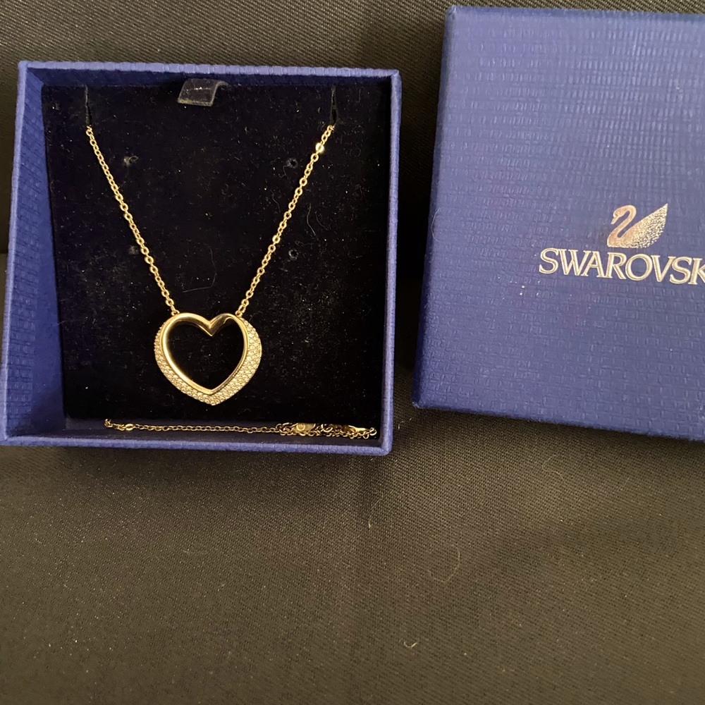 Swarovski Jeweled Heart Necklace